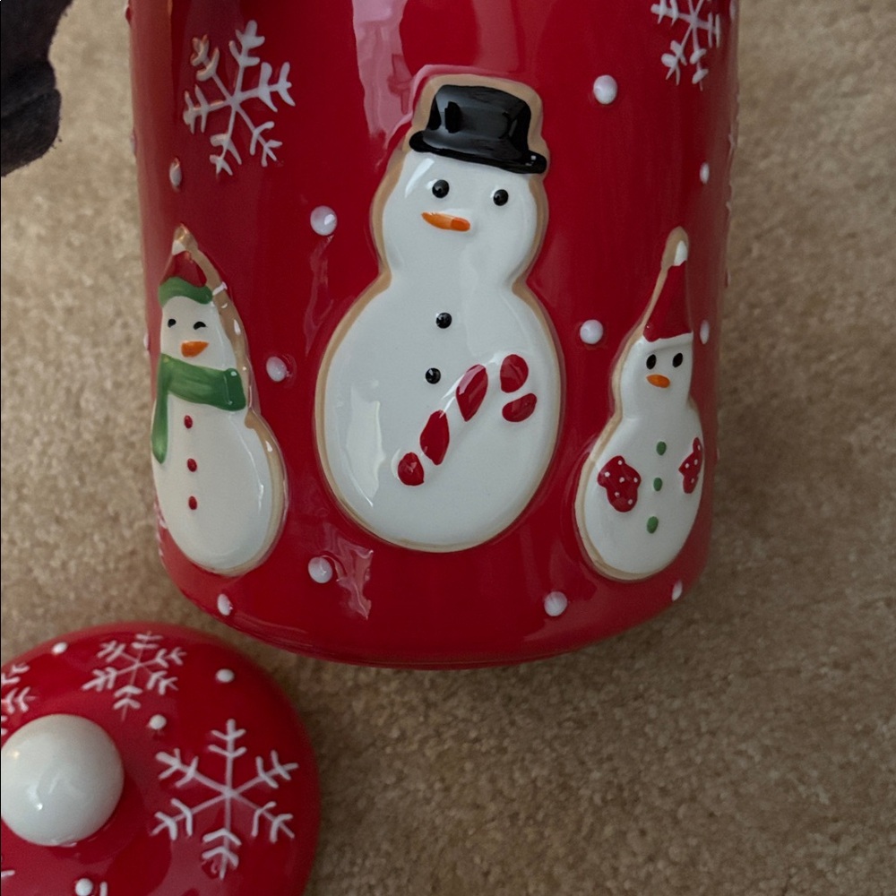 Like New Vintage Hallmark Snowman Cookie Jar! - Picture 4 of 5
